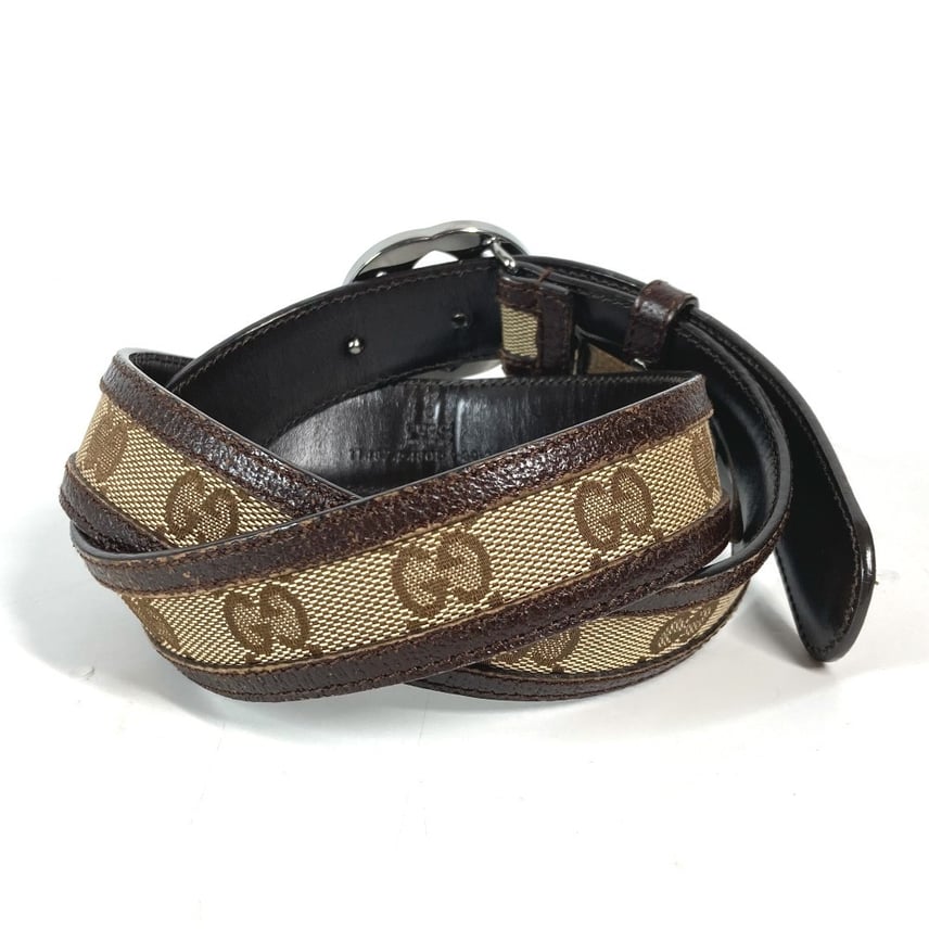 C (やや傷や汚れあり)】グッチ GUCCI GG 114874 バックルベルト ズボン C (やや傷や汚れあり)】グッチ GUCCI GG 114874 バックルベルト ズボン