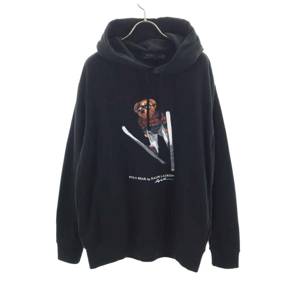 POLO RALPH LAUREN ポロラルフローレン ポロベア 長袖 スウェットパーカー L ブラック