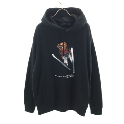 POLO RALPH LAUREN ポロラルフローレン ポロベア 長袖 スウェットパーカー L ブラック