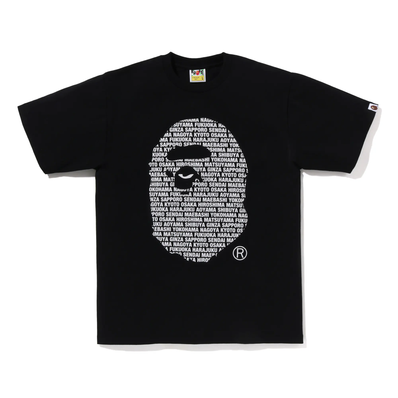 A BATHING APE Japan Ape Head Tee "Black"