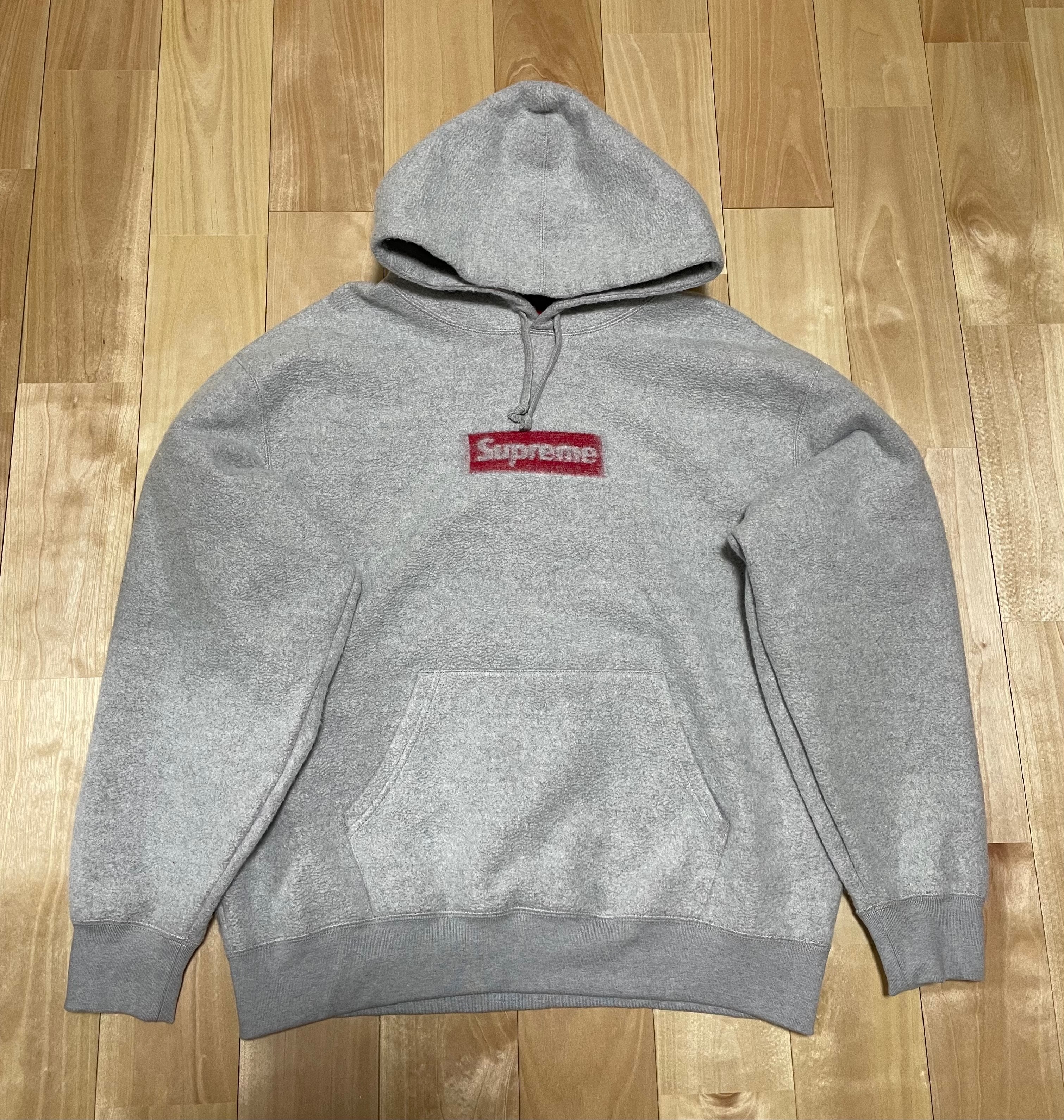 Supreme Inside Out Box Logo Hooded Sweatshirt "Heather Grey"