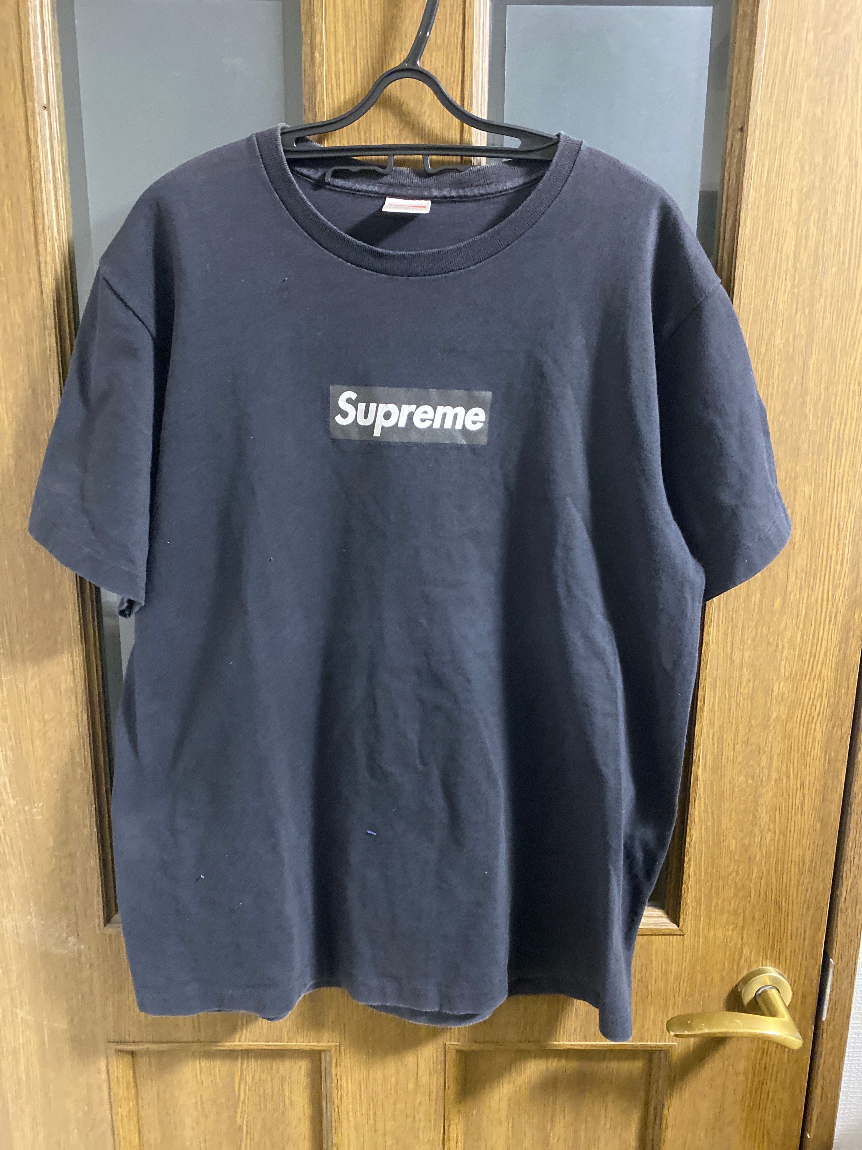 supreme box logo tee black