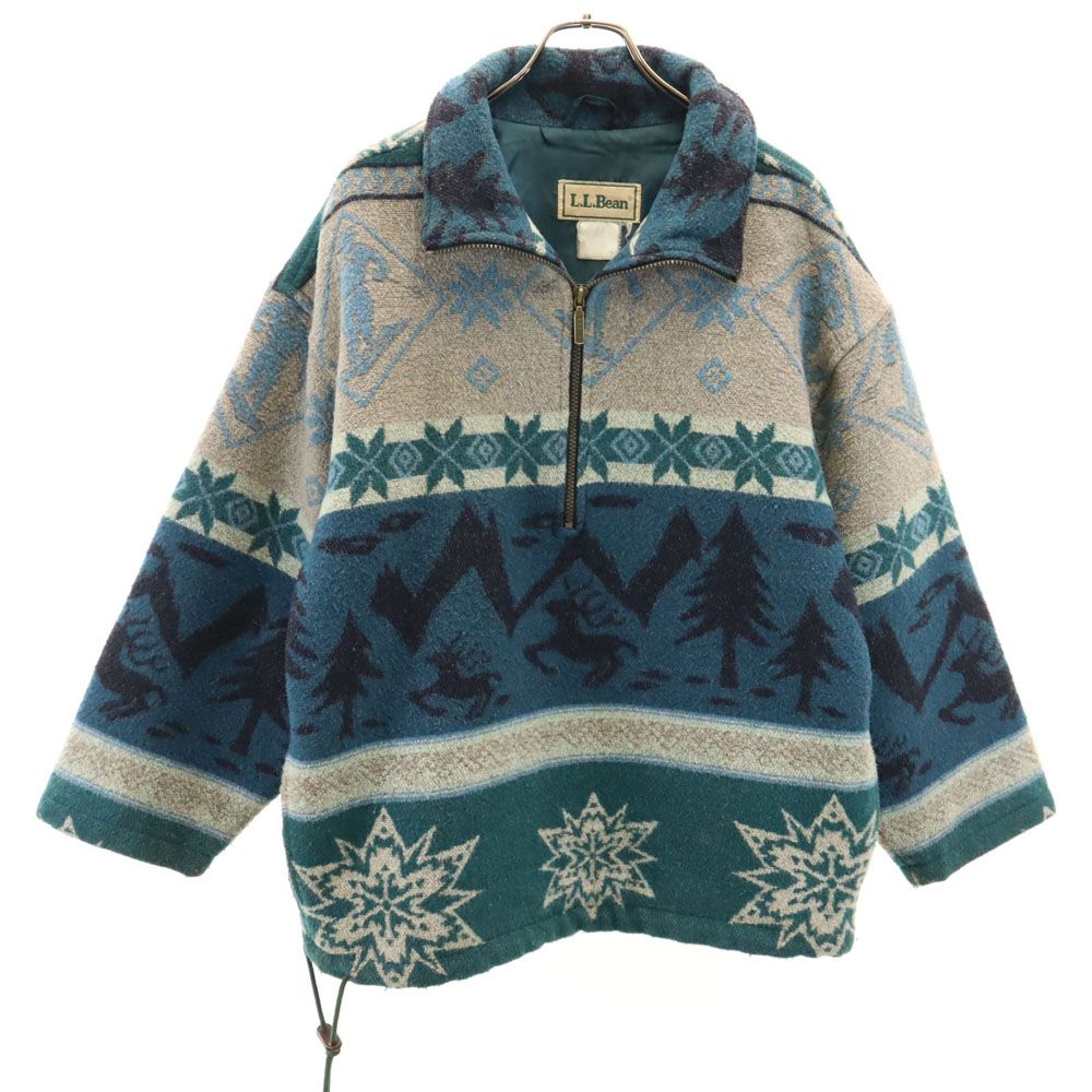 L.L.Bean 80s ハーフジップ ウールジャケット