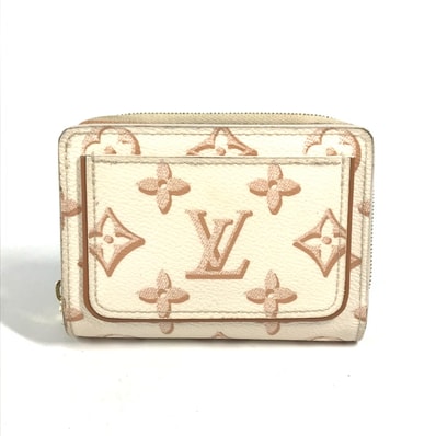 ルイヴィトン LOUIS VUITTON ポルトフォイユルー M81527 モノグラム コンパクトウォレット 2つ折り財布 モノグラムキャンバス ホワイト系