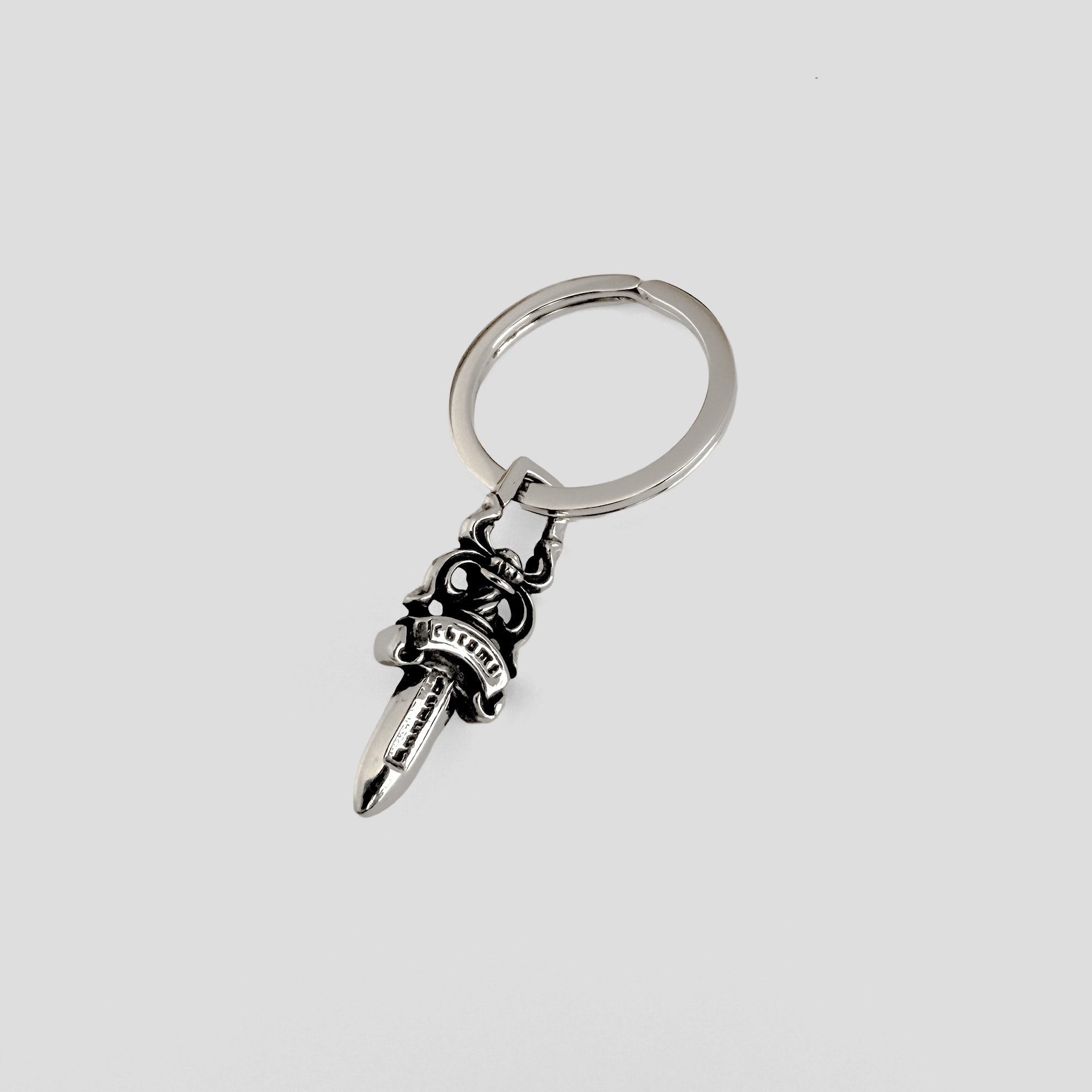 Chrome Hearts # 5 Dagger Key Ring "Silver"