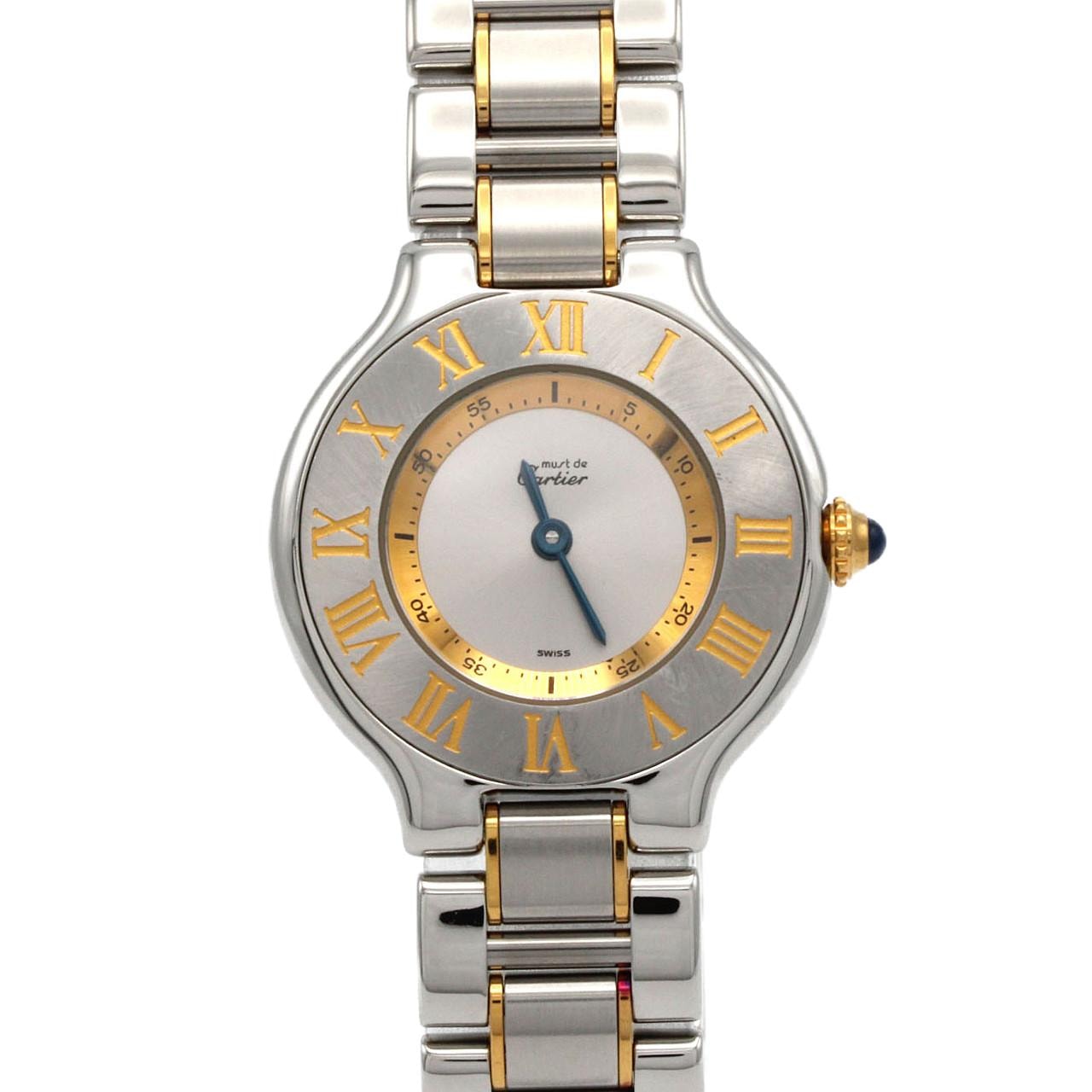 カルティエ マスト21SM コンビ W10073R6 SSxYG クォーツ