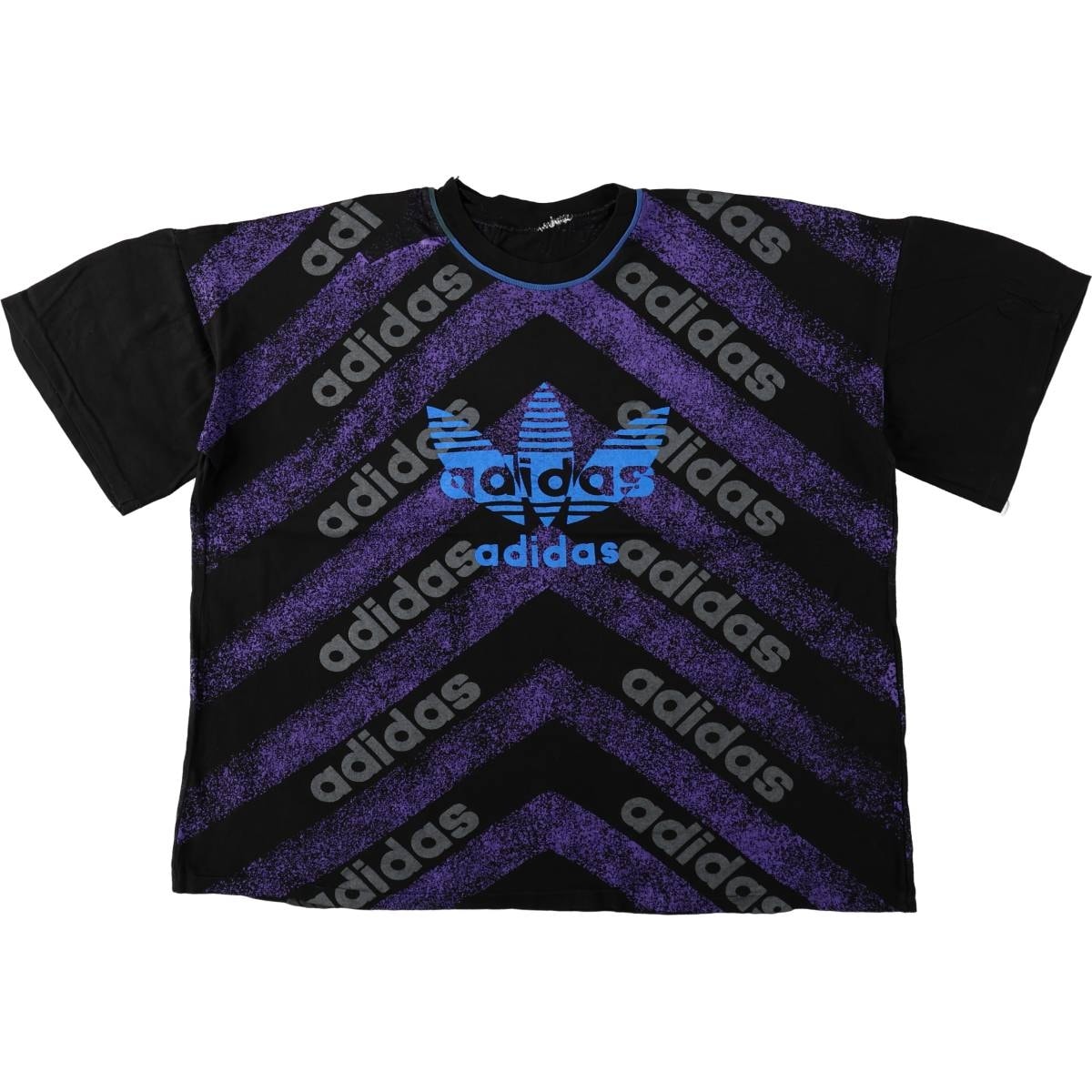 古着 ~90年代 アディダス adidas トレフォイルロゴ 大判プリント ロゴプリントTシャツ メンズL相当/eaa672768