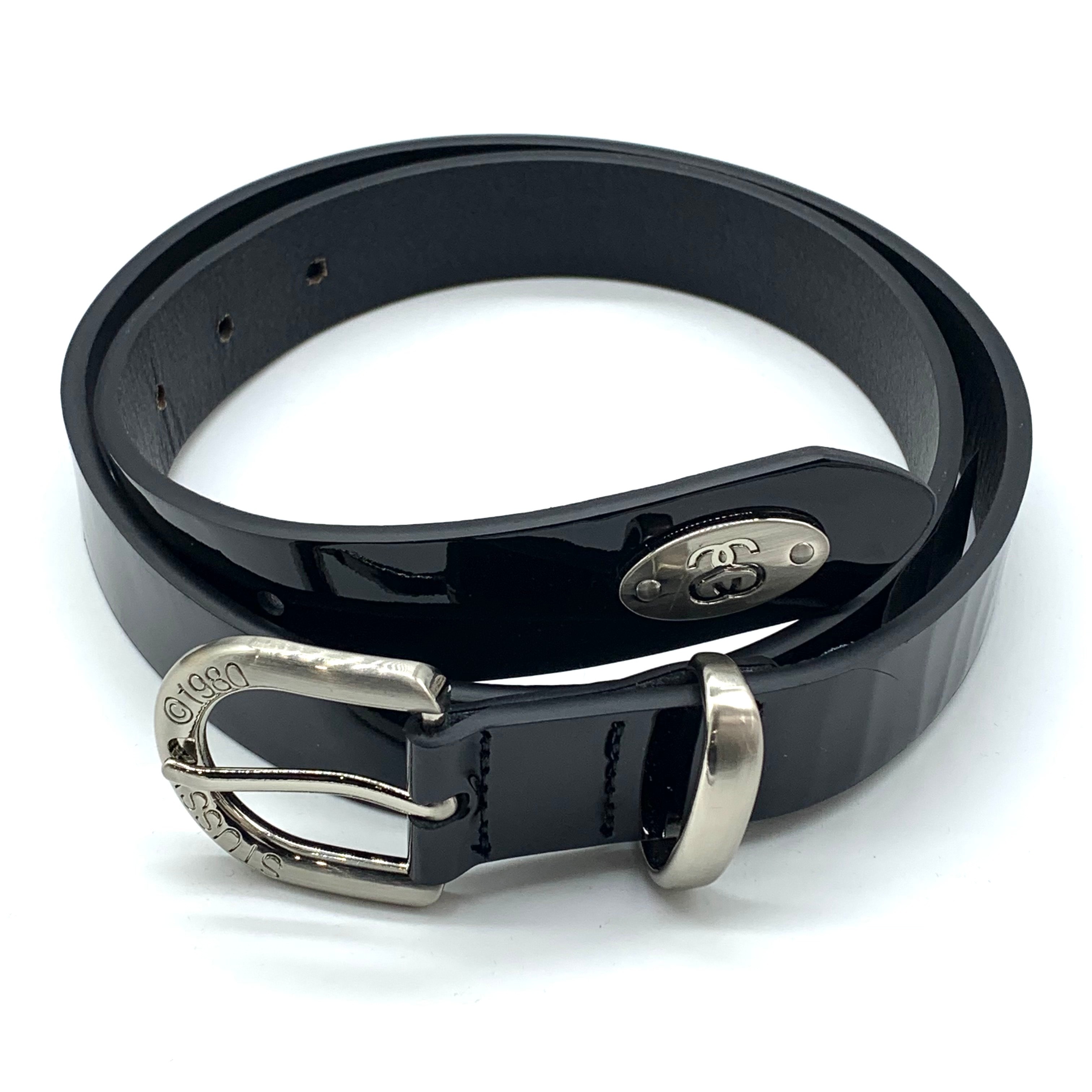 Stussy Patent Leather Belt Black 24SS