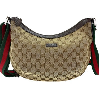 グッチ GUCCI GGキャンバス シェリーライン ショルダーバッグ【中古】