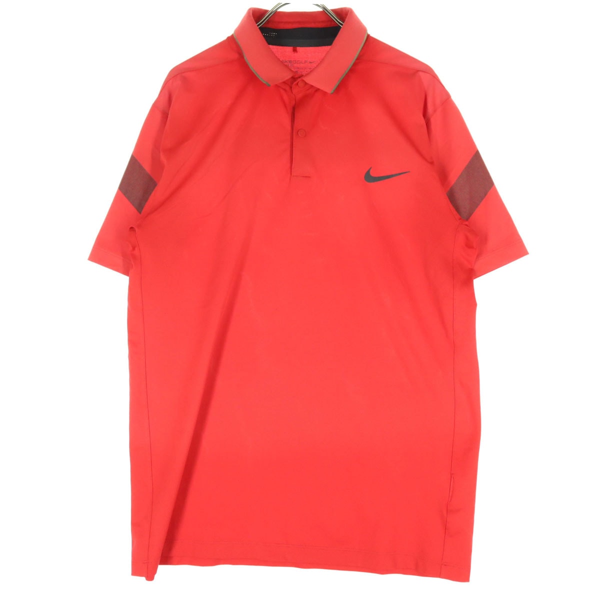 美品 NIKE GOLF ナイキゴルフ スウッシュ 半袖 ポロシャツ XL レッド