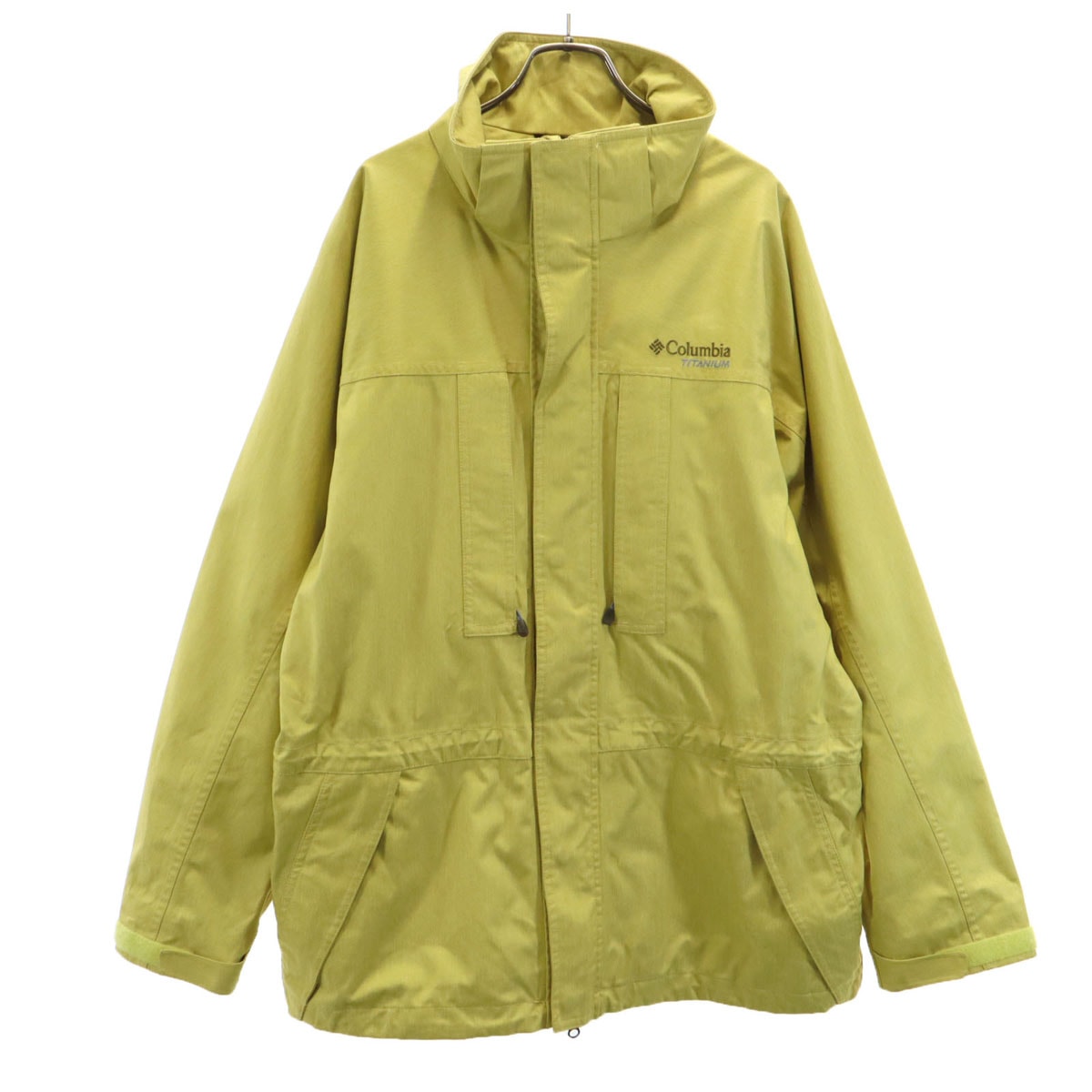 Columbia コロンビア バーティカルグライド ジャケット L イエローグリーン 裏メッシュ アウトドア