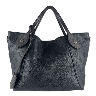 ルイ ヴィトン LOUIS VUITTON ハンドバッグ ショルダーバッグ モノグラムマヒナ ヒナPM モノグラムマヒナ ブラック レディース M54350【中古】 z9250