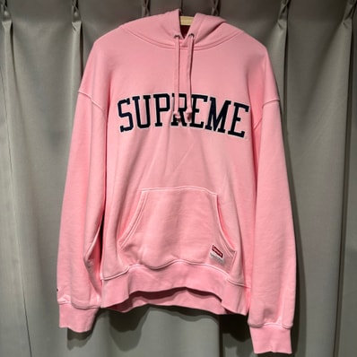 Supreme x Mitchell & Ness NCAA Hooded Sweatshirt "Pink"