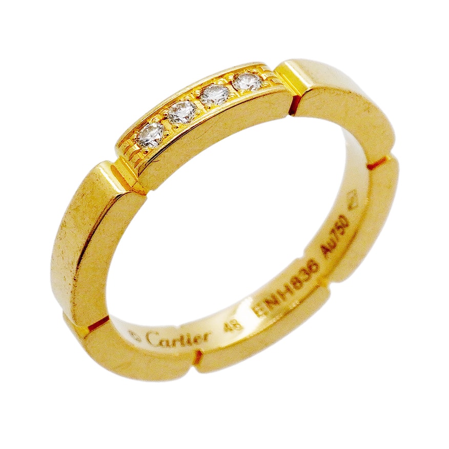 ★最終価格【6jgb0911】カルティエ リング マイヨンパンテール K18YG イエローゴールド ダイヤモンド #48【中古】レディース