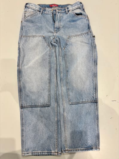 Supreme Double Knee Painter Pant "Washed Blue" (23SS)