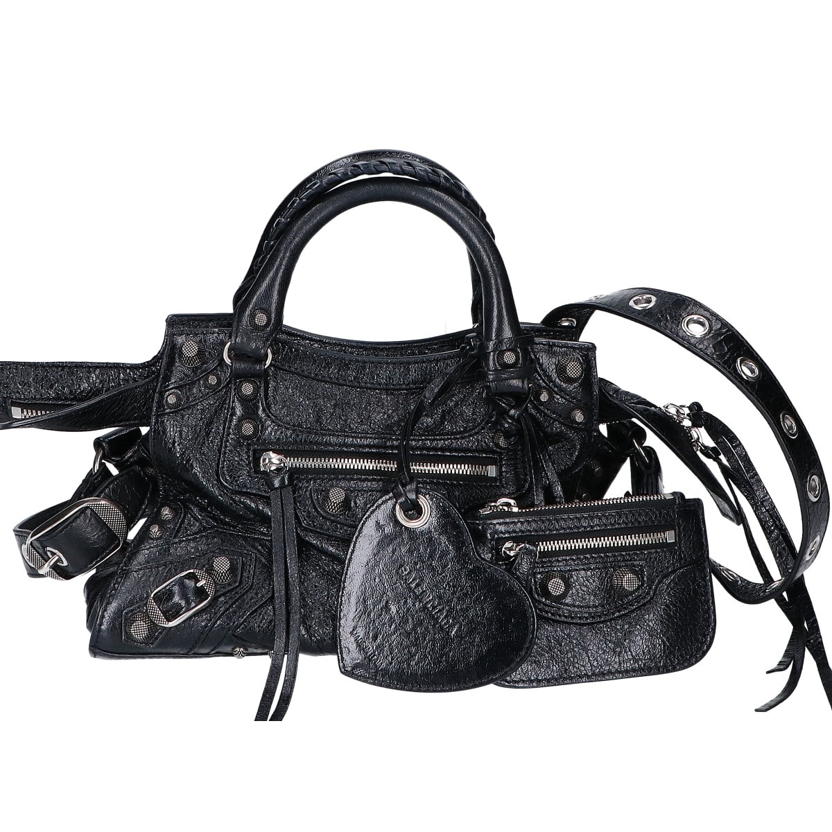 バレンシアガ 700940 ネオ カゴール XS アリーナラムスキン 2WAY ハンドバッグ