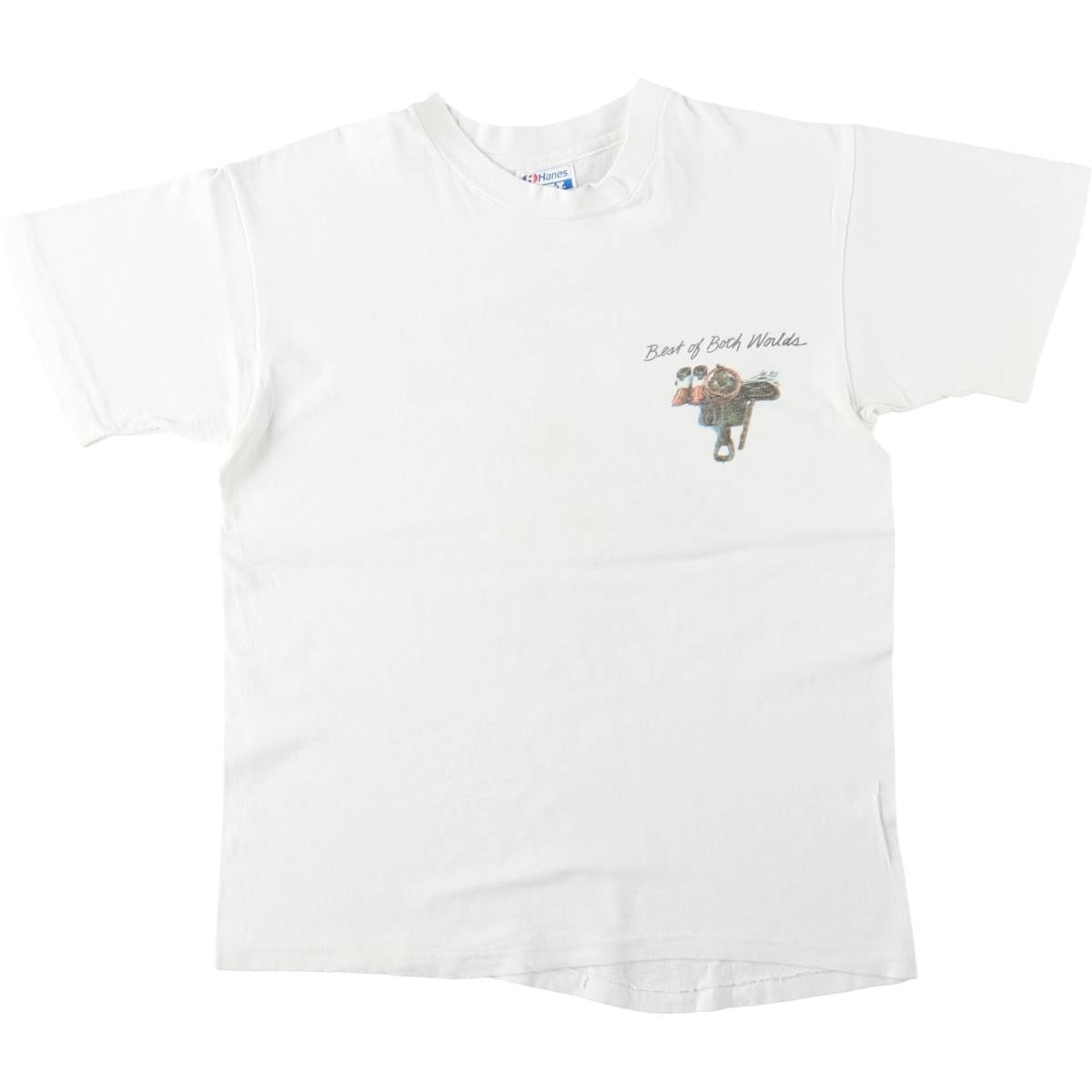 古着 80年代 ヘインズ Hanes BEEFY-T 青タグ プリントTシャツ USA製 メンズM相当 ヴィンテージ/eaa642125