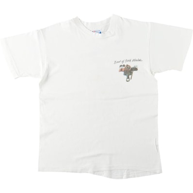 古着 80年代 ヘインズ Hanes BEEFY-T 青タグ プリントTシャツ USA製 メンズM相当 ヴィンテージ/eaa642125