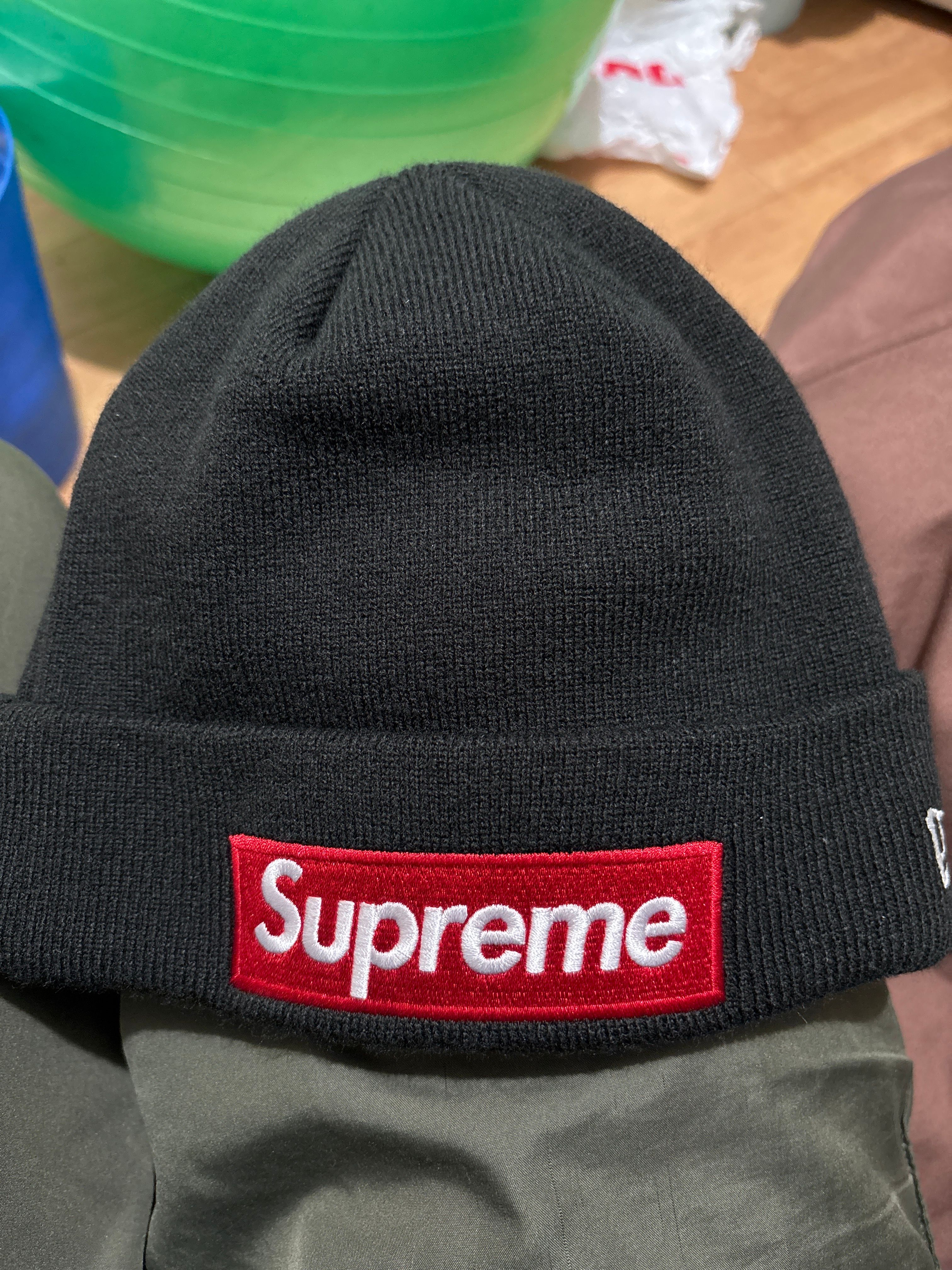 Supreme New Era Box Logo Beanie "Black"