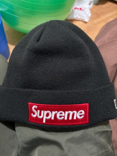 Supreme New Era Box Logo Beanie "Black"