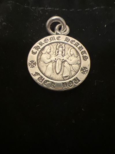 Chrome Hearts Angel Medal Charm Fuck You "Silver"