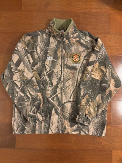Supreme x Umbro Cotton Ripstop Track Jacket (26SS) "Realtree Hardwoods Camo"