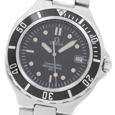 オメガ シーマスター200m デイト クォーツ メンズ 【中古】