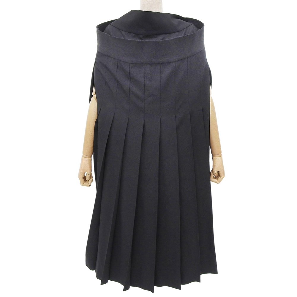 コムデギャルソン 美品 スカート型 プリーツワンピース レディース ブラック S AD2019 GE-O031 S