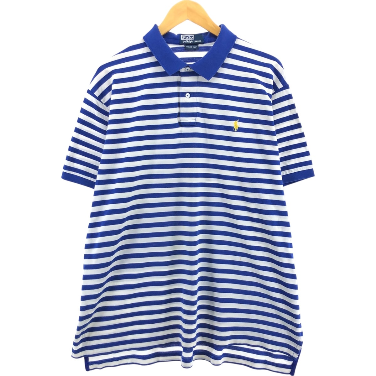 古着 ラルフローレン Ralph Lauren POLO by Ralph Lauren 半袖 ボーダー ポロシャツ メンズXL相当/eaa552977