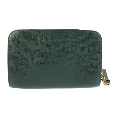 LOUIS VUITTON ルイヴィトン タイガ バイカル グリーン エピセア ゴールド金具 レザー クラッチバッグ セカンドバッグ 600142 【中古】