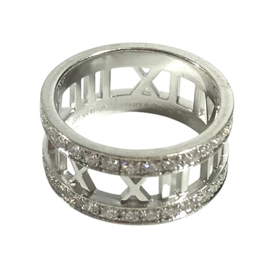 ティファニー TIFFANY&Co. オープンアトラス ダイヤ ダイヤモンド K18 金 18K アクセサリー ジュエリー リング・指輪 WG750 シルバー