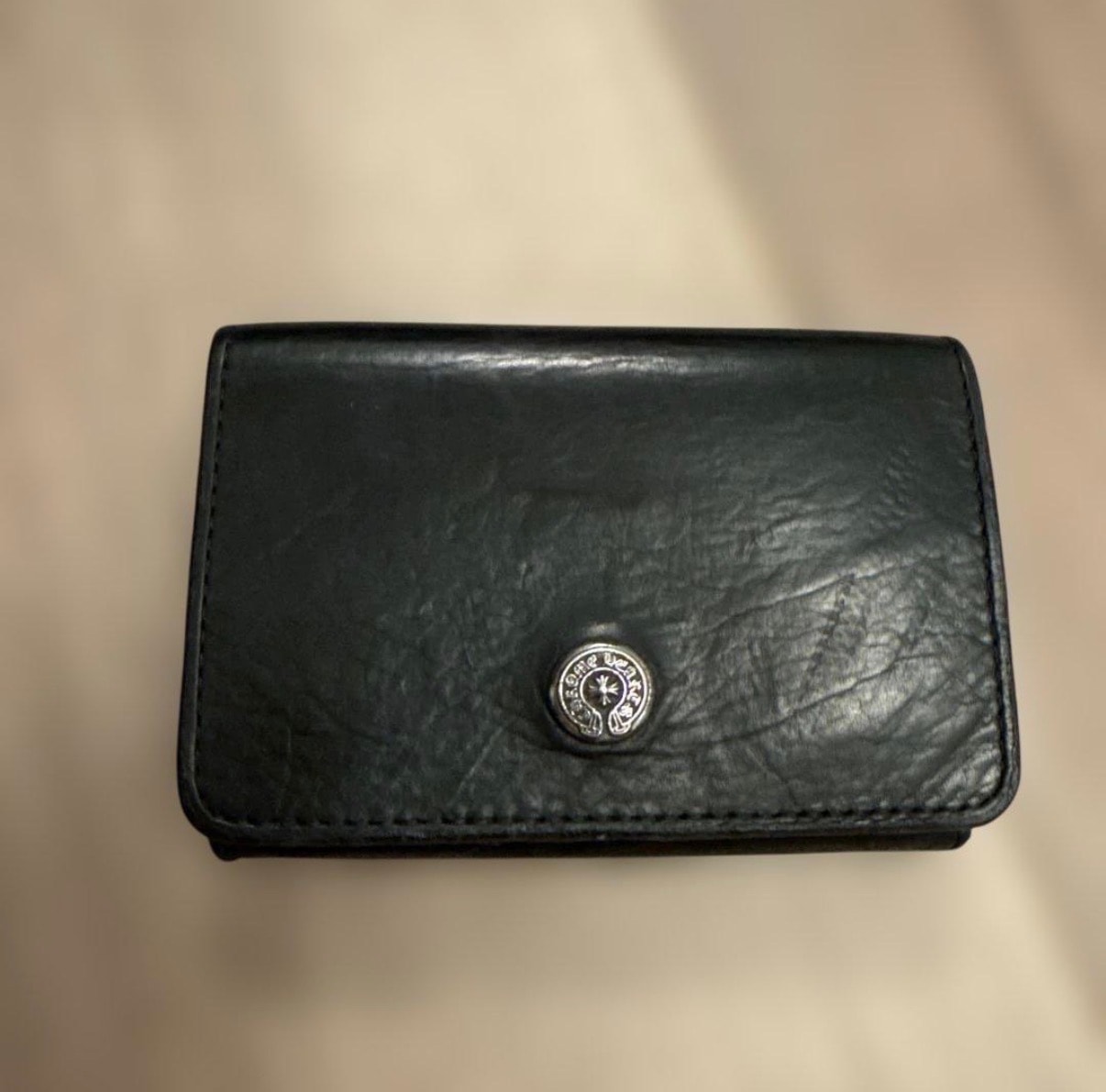 激レア クロムハーツコンパクトレザー三つ折り財布OPEN WOUND