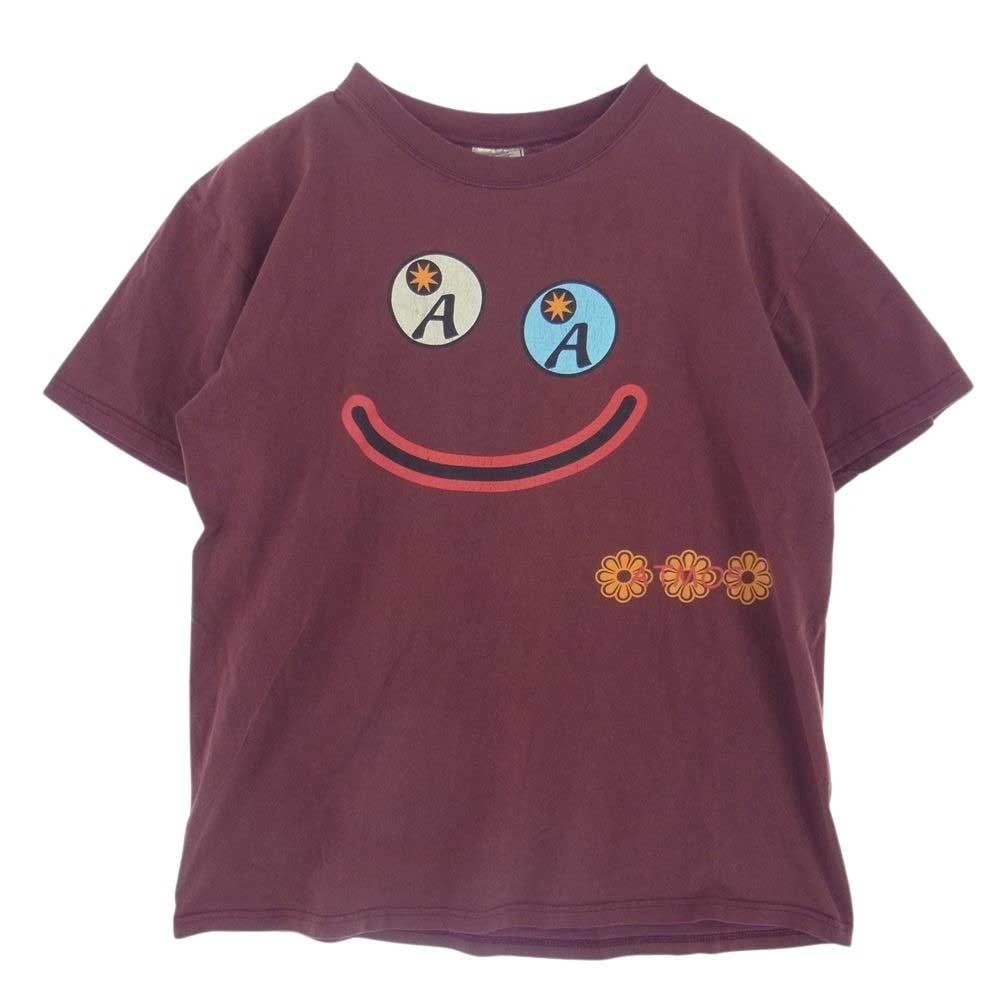 atmos アトモス Tシャツ スマイル フラワー プリント 半袖 Tシャツ L【中古】