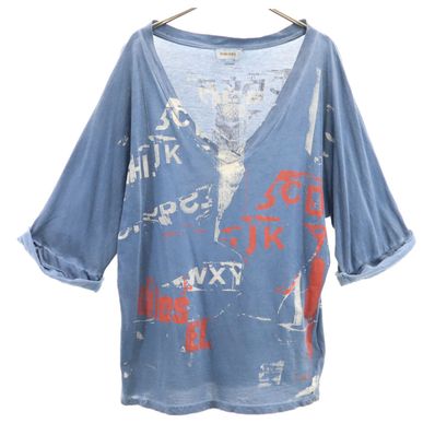 DIESEL 5分袖 Vネック カットソー