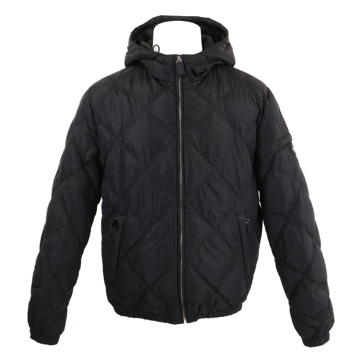 プラダ 【国内正規】SGN460 トライアングルロゴ フーディダウンジャケット 48