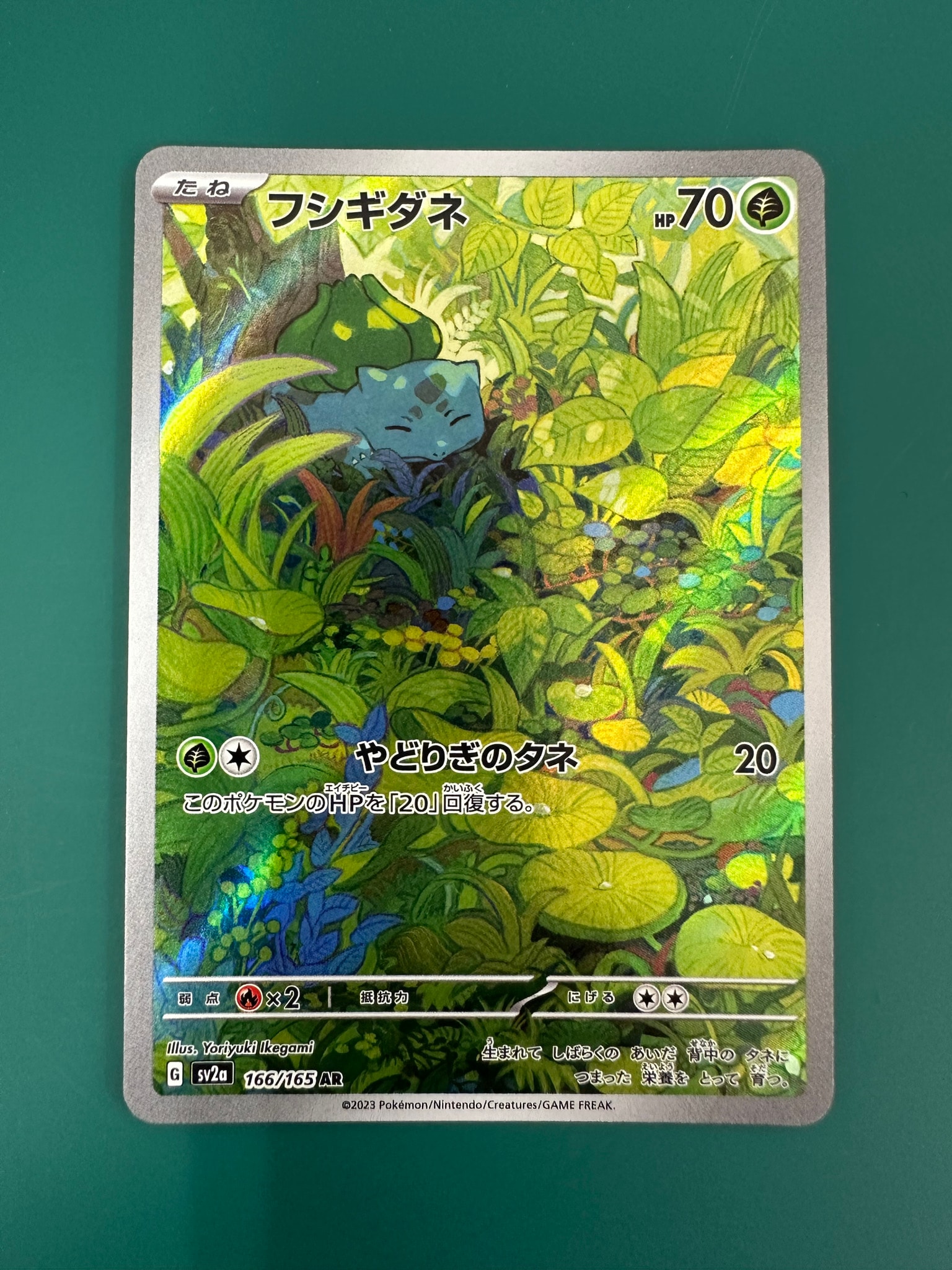 フシギダネ AR[SV2a 166/165](強化拡張パック「ポケモンカード151」)