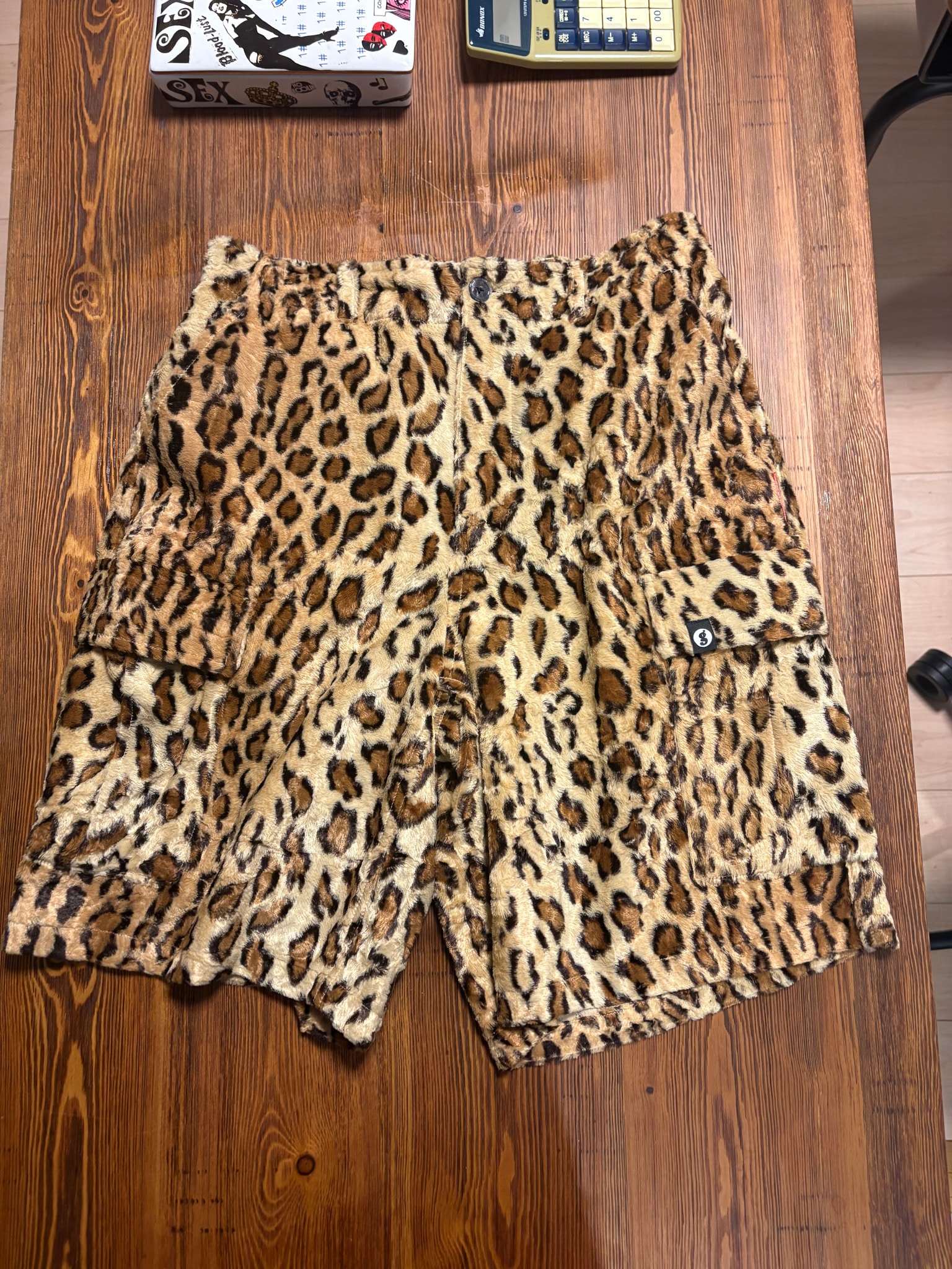 Supreme x GOODENOUGH Crushed Rayon Cargo Short "Leopard"