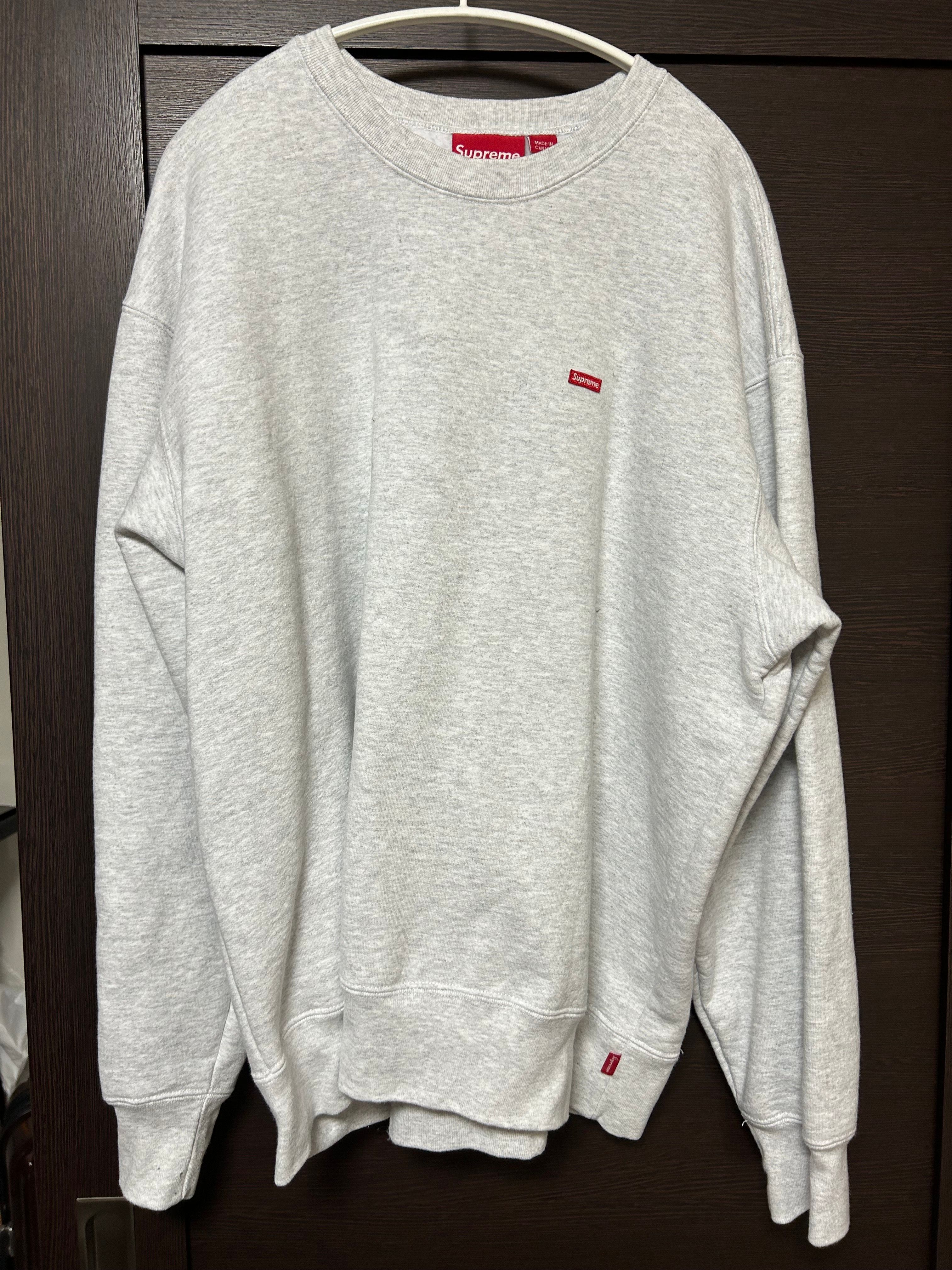 Supreme Small Box Crewneck "Ash Grey" (19FW)