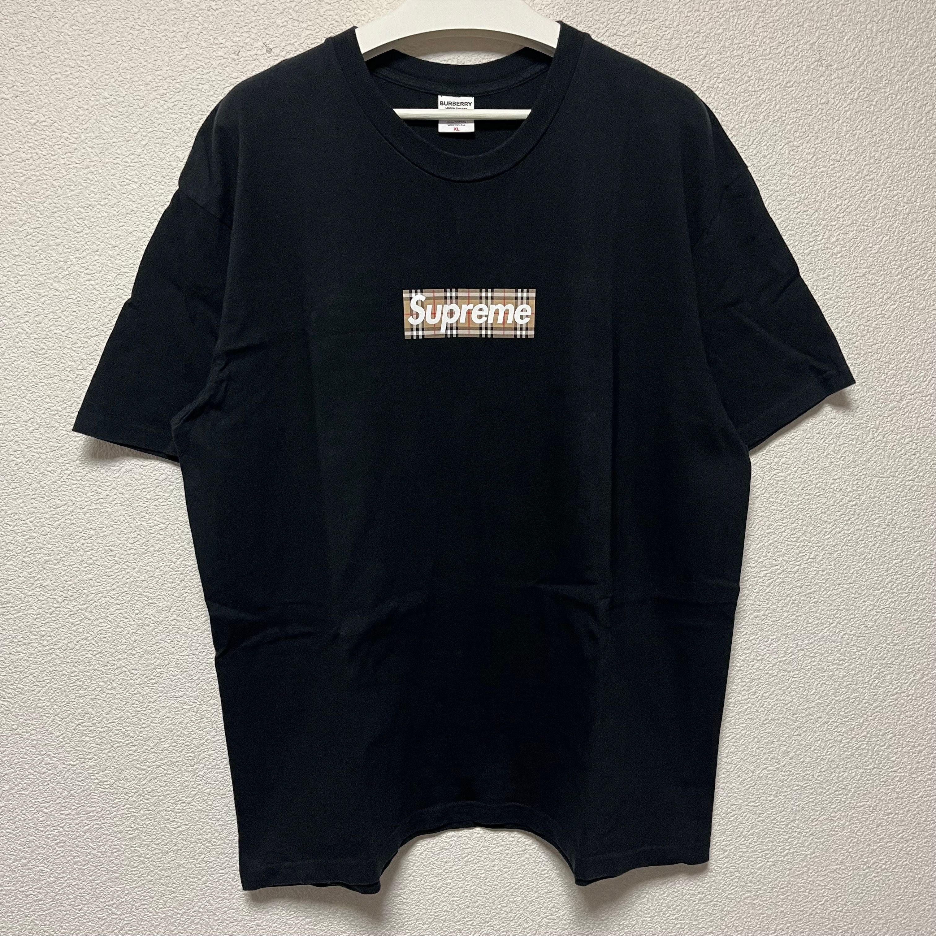 Supreme / Burberry Box Logo Tee "Black"