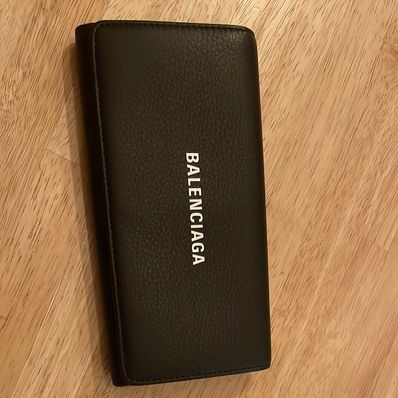 BALENCIAGA Everyday L Thin Money Wallet "Black"