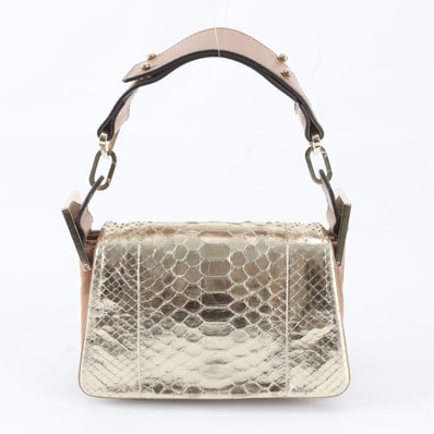 ■美品 クロエ ハンドバッグ パイソン レザー