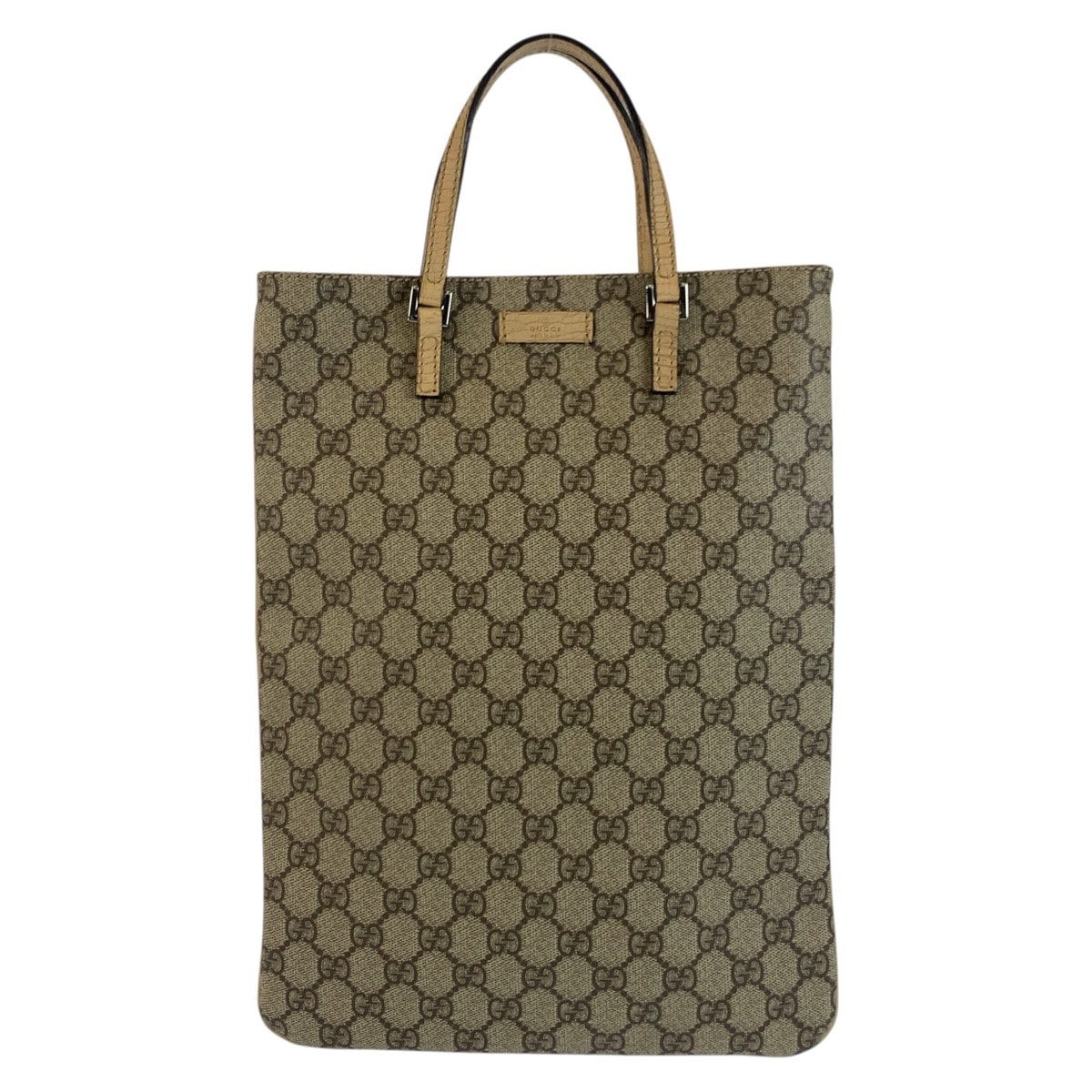 美品 GUCCI グッチ ベージュ GGスプリームキャンバス トートバッグ ハンドバッグ 603210 【中古】