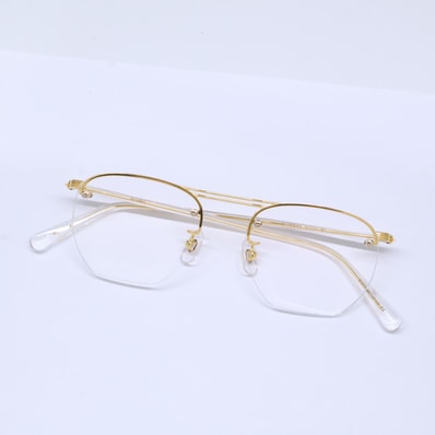 アヤメ 【美品】HIGHWAY YG ハイウェイ ツーポイント ストロベリーシェイプ アイウェア 51□17