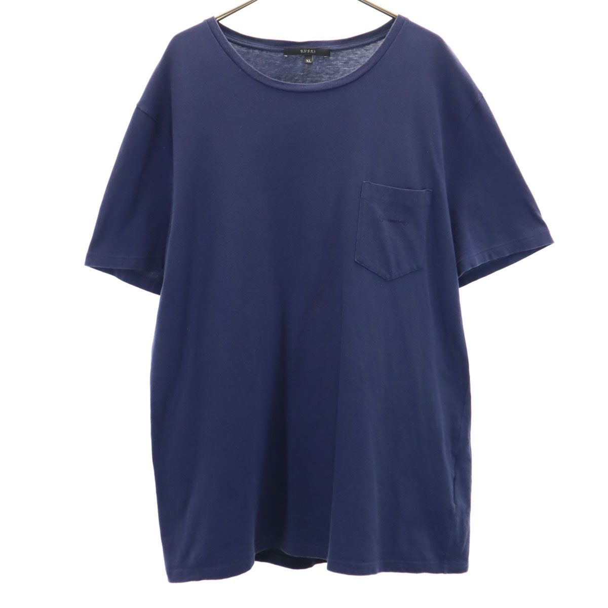GUCCI グッチ イタリア製 半袖 Tシャツ XL ネイビー ポケT