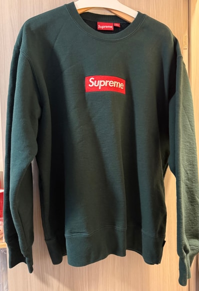 Supreme Box Logo Crewneck "Dark Pine" (22FW)