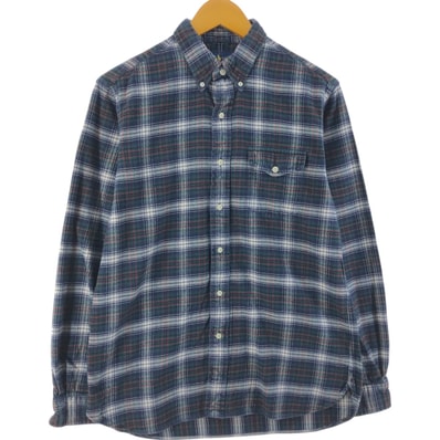 古着 ラルフローレン Ralph Lauren 長袖 ボタンダウン ライトネルチェックシャツ メンズM相当/eaa524726