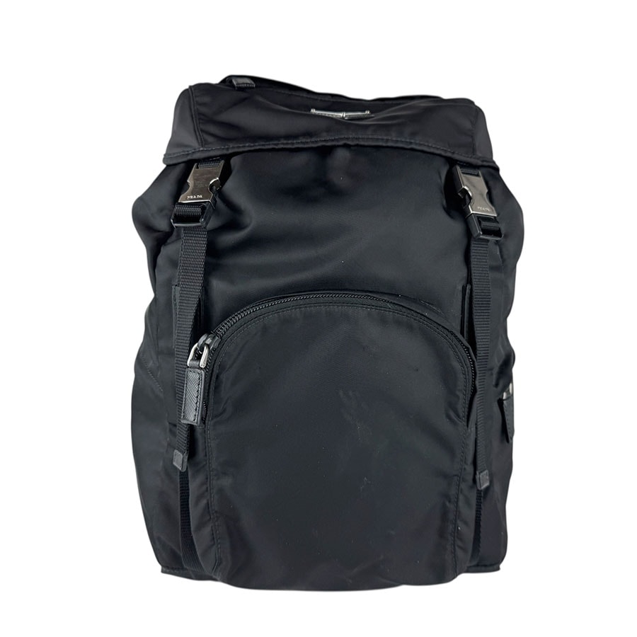 プラダ PRADA リュック ナイロン ブラック ユニセックス【中古】 z9002