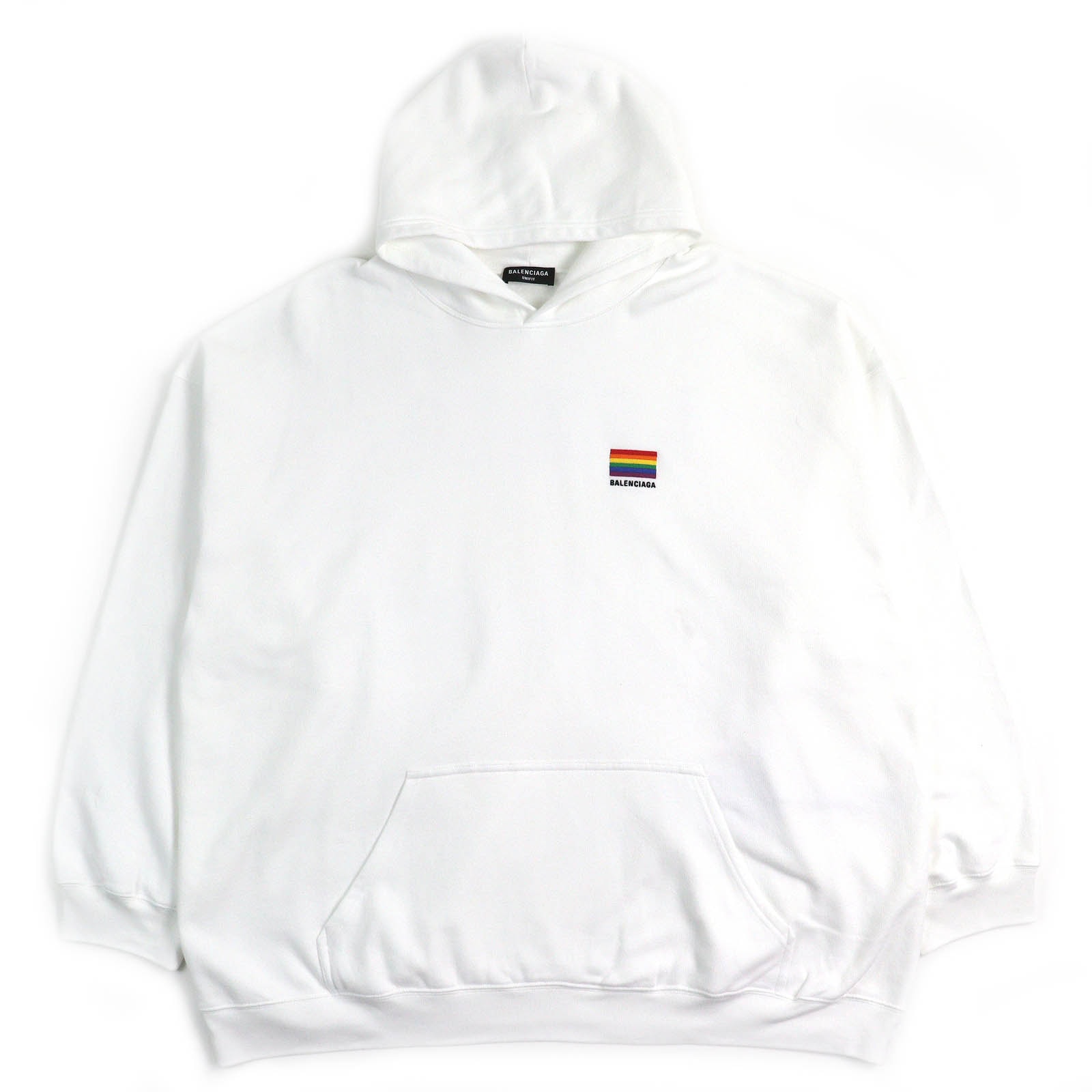バレンシアガ パーカー ホワイト メンズ L 651799