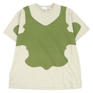 未使用品 バーバリー 半袖Tシャツ カーキ系 メンズ M 8052169