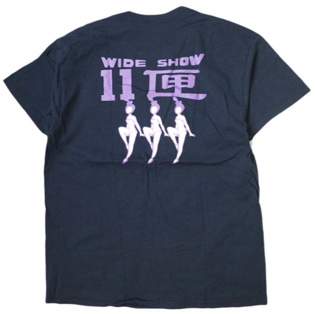 10匣 TENBOX x IMA:ZINE テンボックス イマジン 別注 11匣 T-SHIRT グラフィックロゴプリントシャツ L ネイビー 半袖 トップス g18443